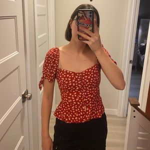 Reformation Floral Top
